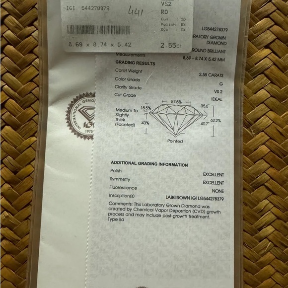 2.55ct G, VS2 Ideal Cut Tapered Baguette Engagement Ring - Picture 8 of 11